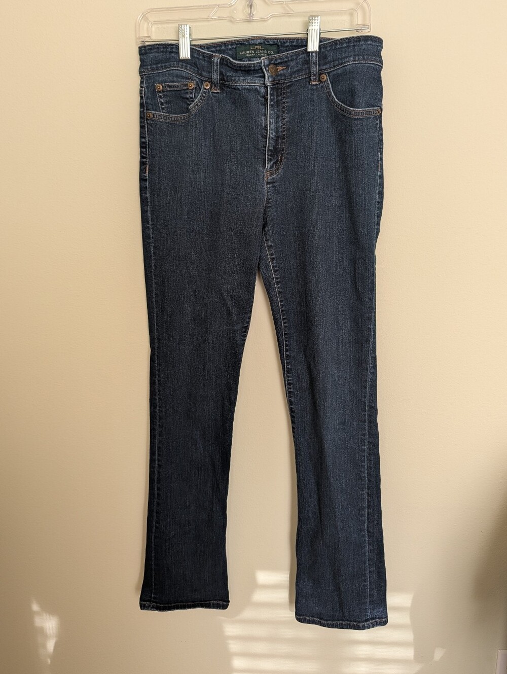 Lauren Ralph Lauren Jeans Size 6 Dark Wash Classic Everyday Casual Bootcut Denim